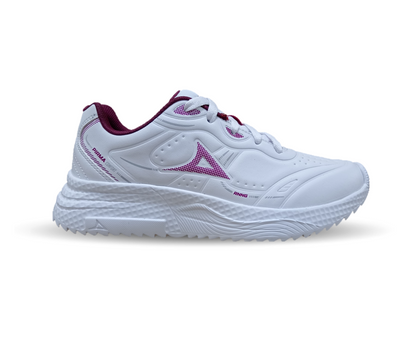 Tenis Deportivo Pirma 8519 Blanco/Guinda para mujer