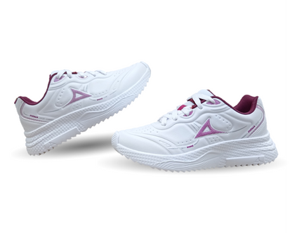 Tenis Deportivo Pirma 8519 Blanco/Guinda para mujer