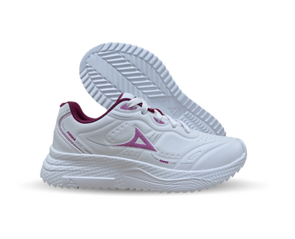 Tenis Deportivo Pirma 8519 Blanco/Guinda para mujer