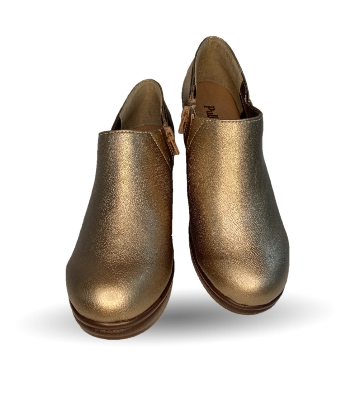 Zapato Casual y de Vestir de piel de ternera con cierre interno con tacón alto suela extra ligera Pullman 1002 Seda para mujer