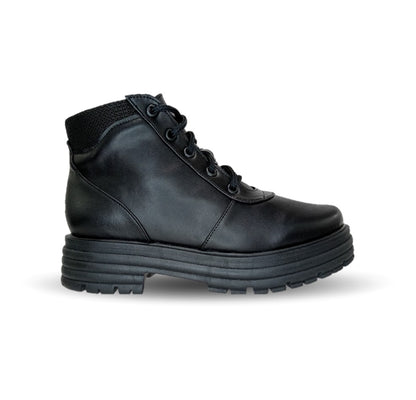 Bota Casual de moda de piel bovino Pullman 7501 Negro para mujer