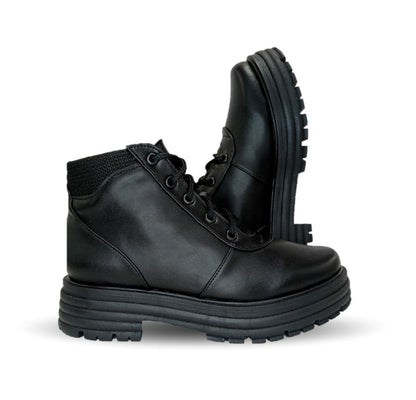 Bota Casual de moda de piel bovino Pullman 7501 Negro para mujer
