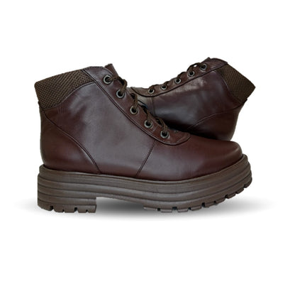 Bota Casual de moda de piel bovino Pullman 7501 Roble para mujer