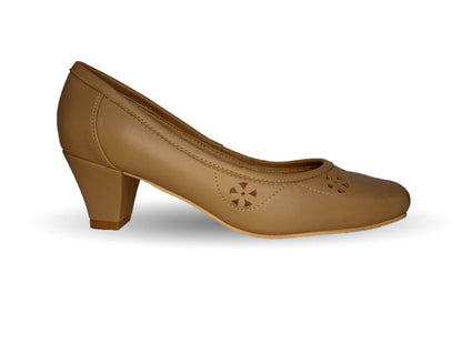 Zapatilla de Vestir y Confort de piel de ternera con tacón bajo Pullman 8006 Pathé para mujer