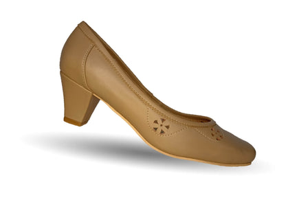 Zapatilla de Vestir y Confort de piel de ternera con tacón bajo Pullman 8006 Pathé para mujer