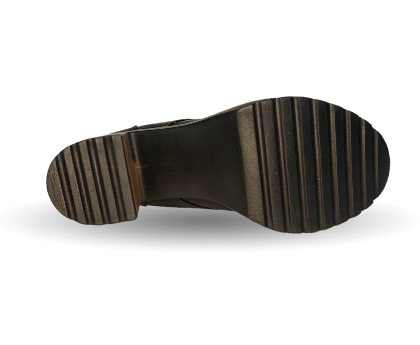 Bota Casual de moda de piel de ternera con tacón alto Pullman 8501 Negro para mujer