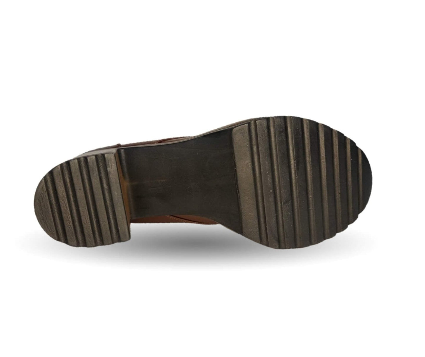 Bota Casual de moda de piel de ternera con tacón alto Pullman 8501 Roble para mujer