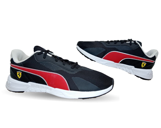Tenis Deportivo Puma 1504 Negro/Rojo para hombre