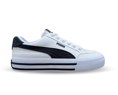 Tenis Urbano textil Puma 5802 Blanco/Negro para mujer