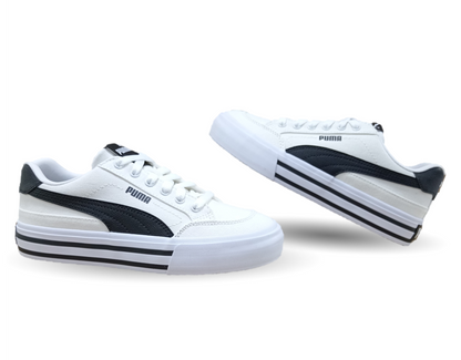 Tenis Urbano textil Puma 5802 Blanco/Negro para mujer