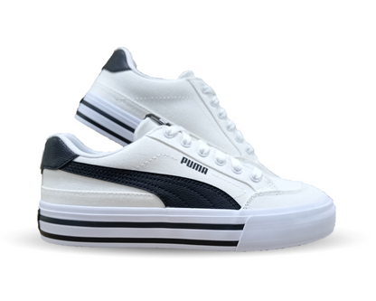 Tenis Urbano textil Puma 5802 Blanco/Negro para mujer