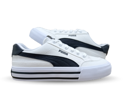 Tenis Urbano textil Puma 5802 Blanco/Negro para mujer