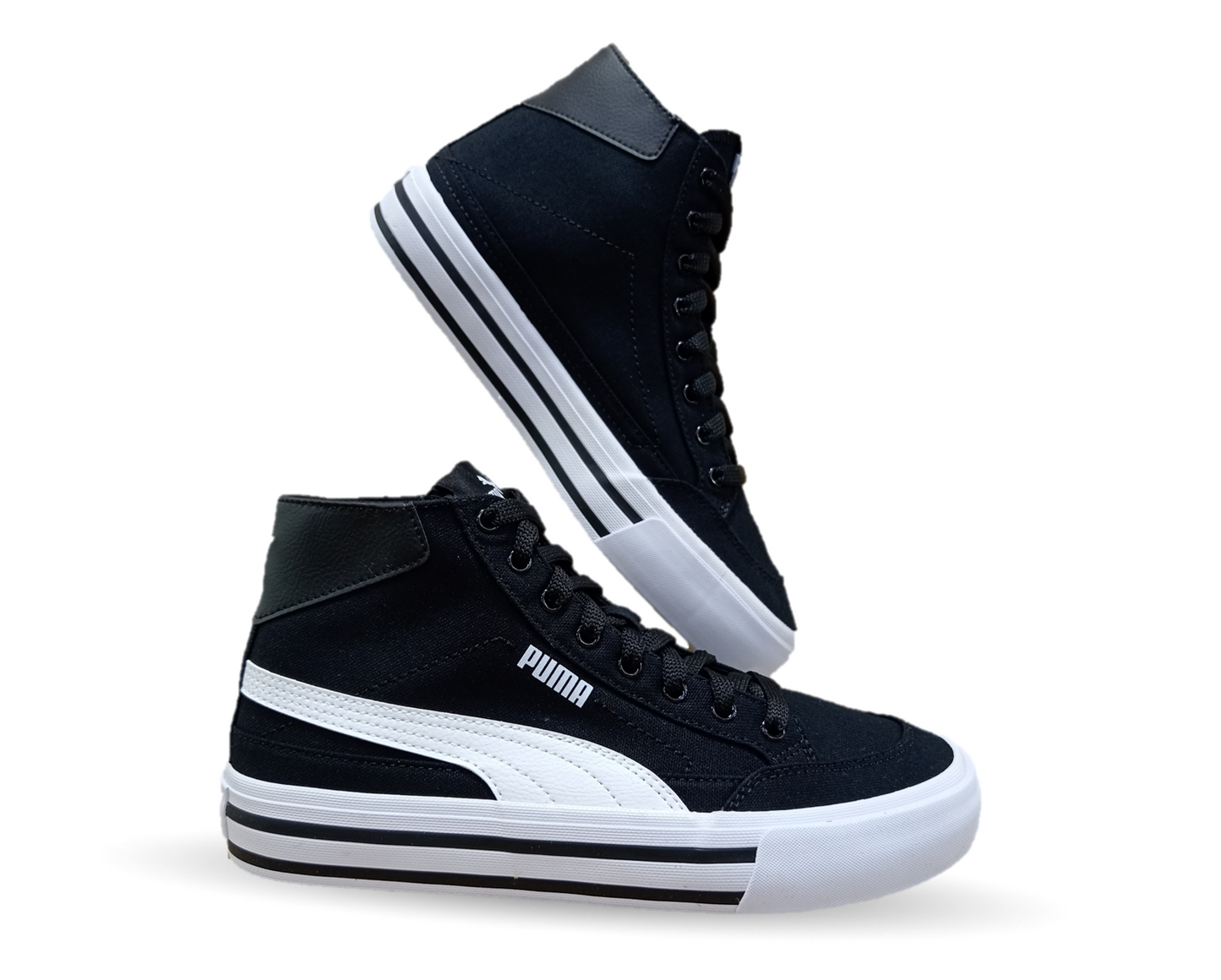 Tenis Urbano Textil Puma 6501 Negro/Blanco para hombre
