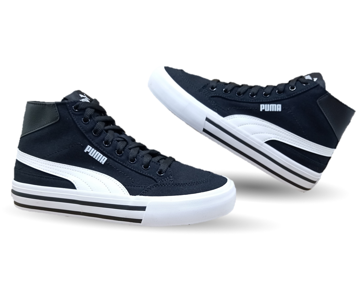 Tenis Urbano Textil Puma 6501 Negro/Blanco para hombre