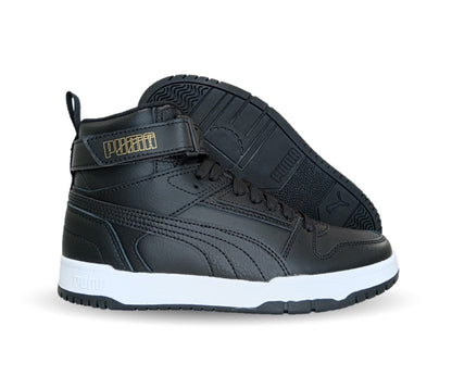 Tenis Urbano Puma 7203 Negro/Oro Unisex para joven y mujer