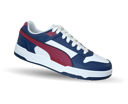 Tenis Urbano Puma 7339 Blanco/Azul/Tinto para hombre