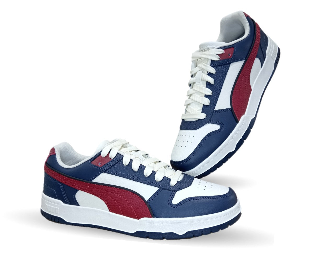 Tenis Urbano Puma 7339 Blanco/Azul/Tinto para hombre