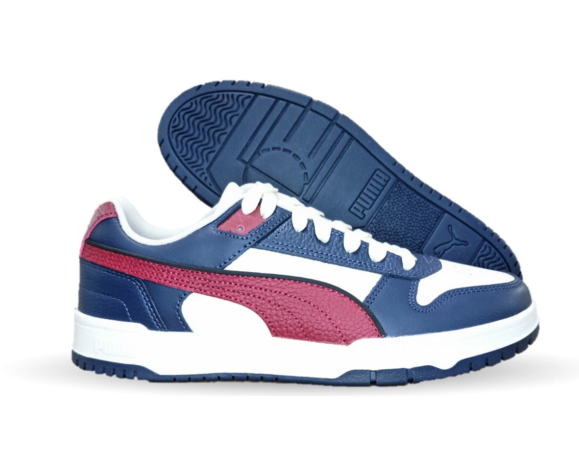 Tenis Urbano Puma 7339 Blanco/Azul/Tinto para hombre