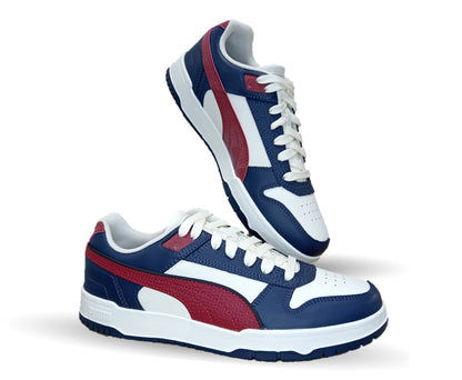 Tenis Urbano Puma 7339 Blanco/Azul/Tinto para hombre