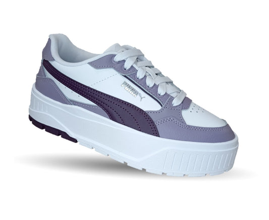 Tenis Urbano con plataforma Puma 7606 Blanco/Morado para mujer