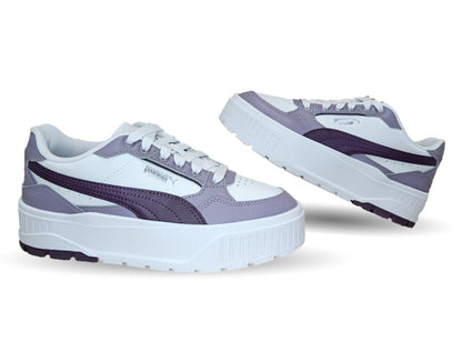 Tenis Urbano con plataforma Puma 7606 Blanco/Morado para mujer