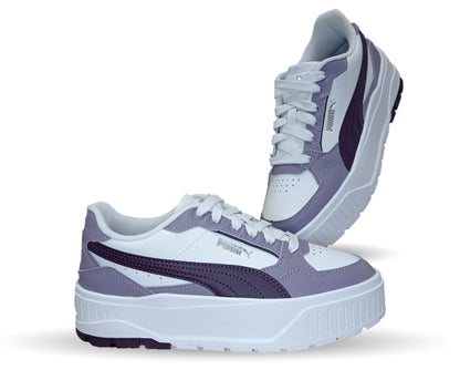 Tenis Urbano con plataforma Puma 7606 Blanco/Morado para mujer