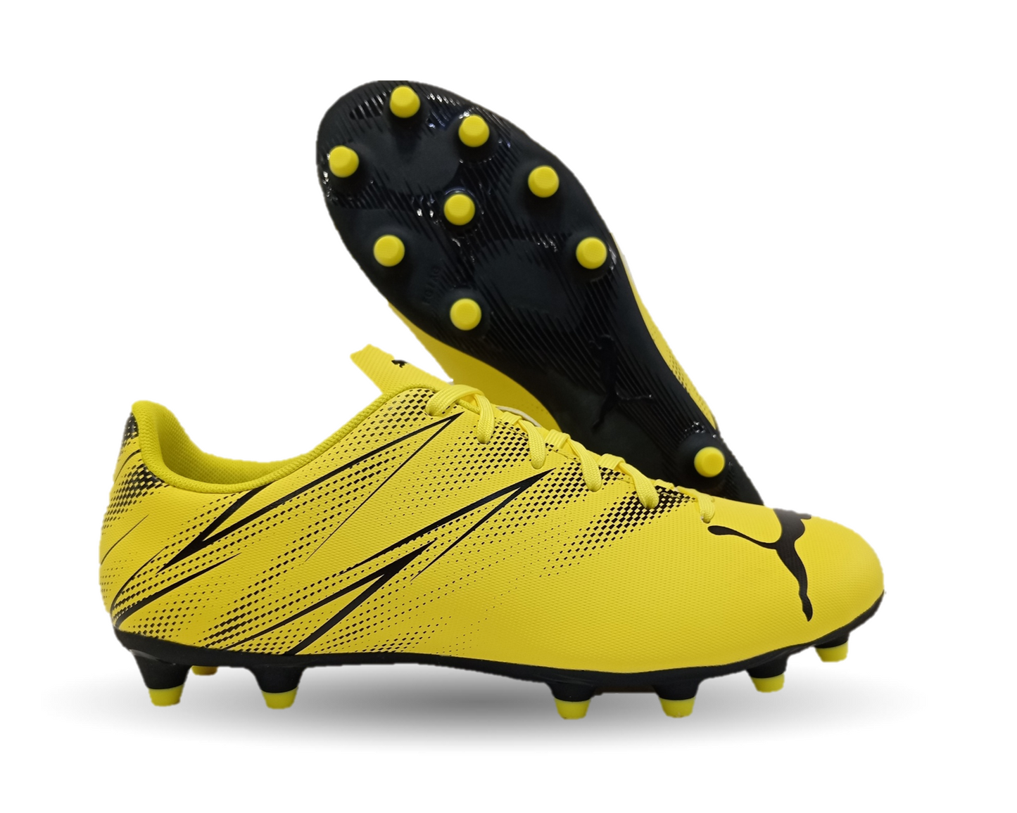 Tenis de Futbol con tachones para césped Puma 7702 Amarillo/Negro para hombre