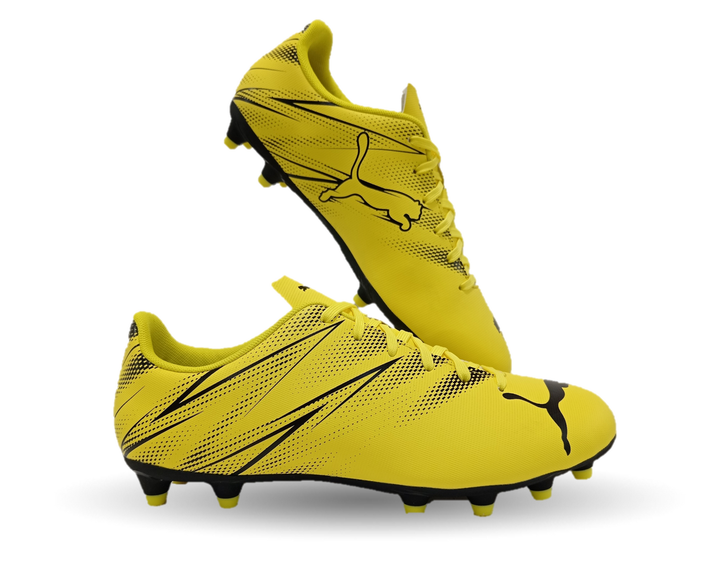 Tenis de Futbol con tachones para césped Puma 7702 Amarillo/Negro para hombre