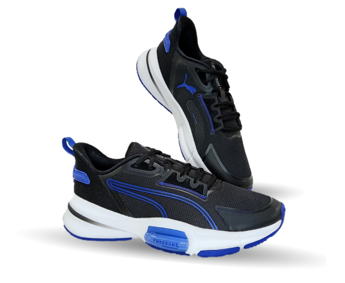 Tenis Deportivo Puma 8208 Negro/Azul para hombre