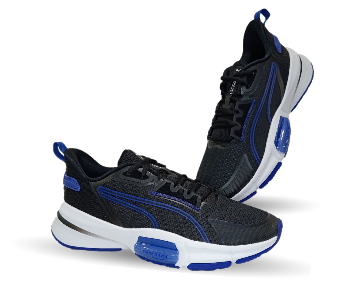 Tenis Deportivo Puma 8208 Negro/Azul para hombre
