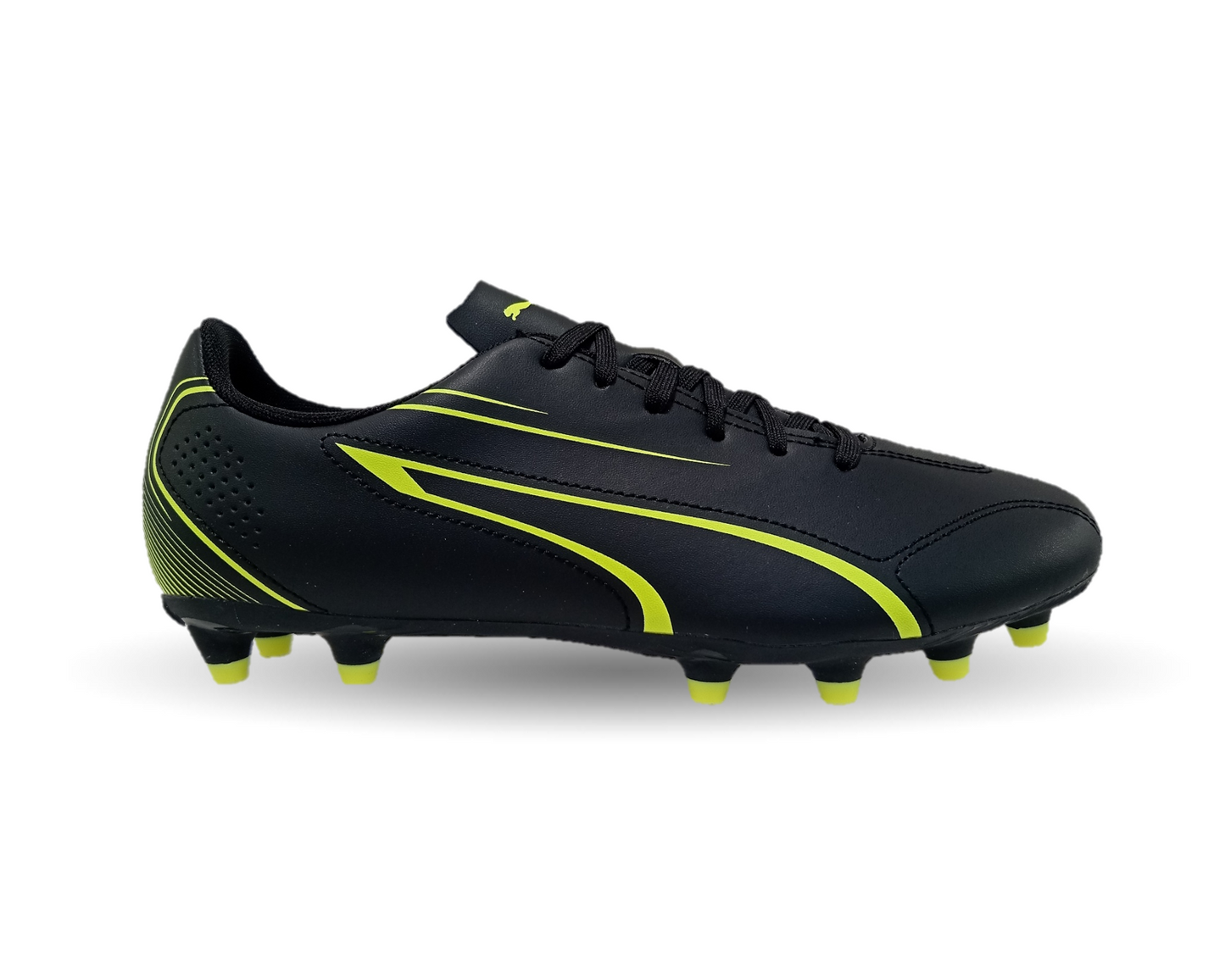 Tenis de Futbol con tachones para césped Puma 8303 Negro/Lima para hombre