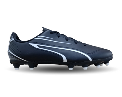 Tenis de Futbol con tachones para césped Puma 8601 Negro/Blanco Unisex para dama y junior