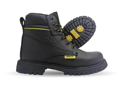Botas Industriales y Casuales de piel Radical 23 Negro Unisex para mujer y hombre