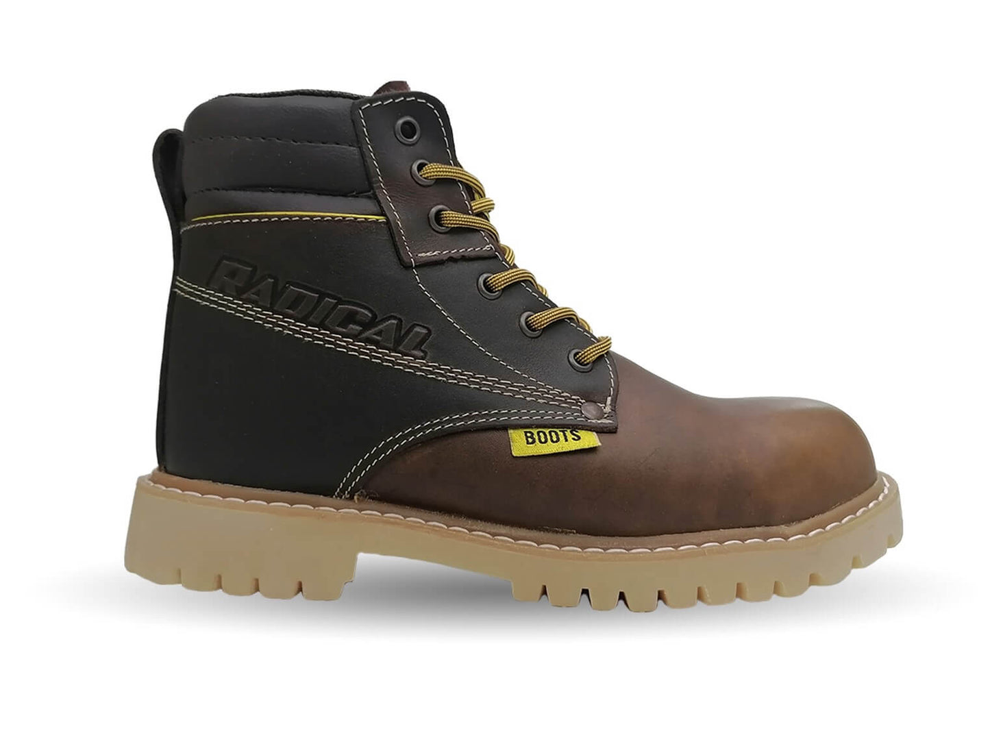 Botas Industriales y Casuales de piel con casco de acero Radical 24 Roble para hombre