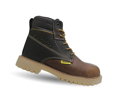 Botas Industriales y Casuales de piel con casco de acero Radical 24 Roble para hombre