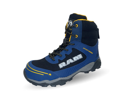 Botas Industriales y Casuales con casco dieléctrico Ram 619 Negro/Rey para hombre