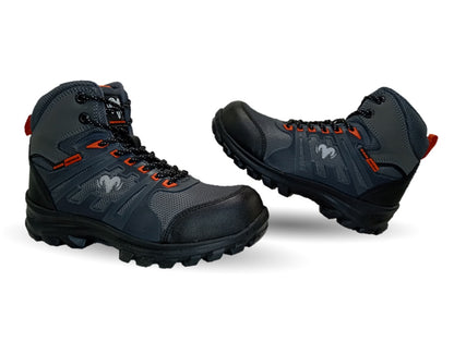 Botas Industriales y Casuales con casco dieléctrico Ram 620 Color Acero/Naranja para hombre