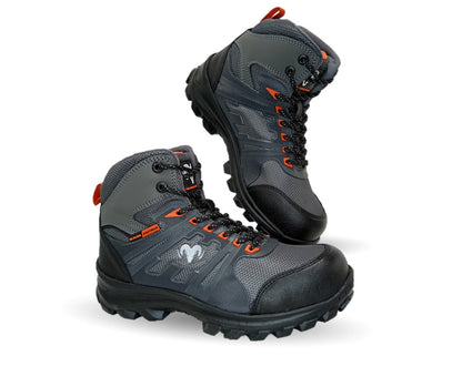 Botas Industriales y Casuales con casco dieléctrico Ram 620 Color Acero/Naranja para hombre