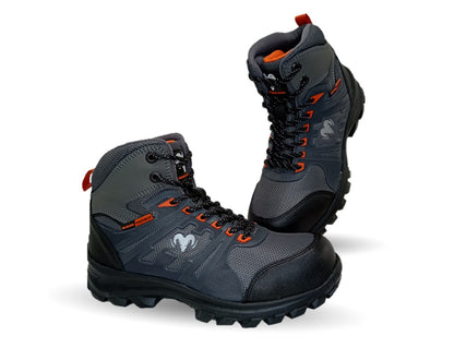 Botas Industriales y Casuales con casco dieléctrico Ram 620 Color Acero/Naranja para hombre