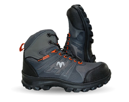 Botas Industriales y Casuales con casco dieléctrico Ram 620 Color Acero/Naranja para hombre