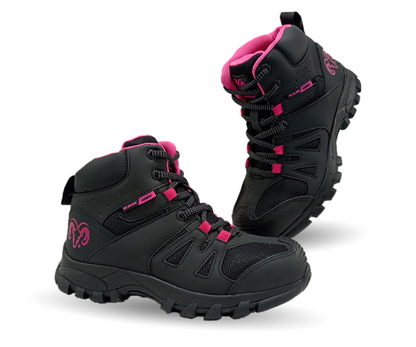 Botas Industriales y Casuales con casco dieléctrico Ram 9454 Negro/Fiusha para mujer