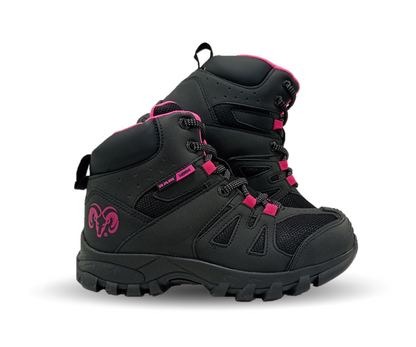 Botas Industriales y Casuales con casco dieléctrico Ram 9454 Negro/Fiusha para mujer