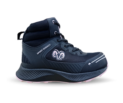 Botas Industriales y Casuales con casco dieléctrico Ram 9619 Negro/Rosa para mujer