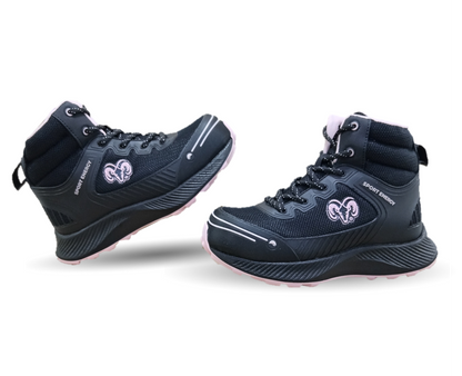 Botas Industriales y Casuales con casco dieléctrico Ram 9619 Negro/Rosa para mujer