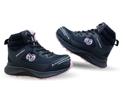 Botas Industriales y Casuales con casco dieléctrico Ram 9619 Negro/Rosa para mujer
