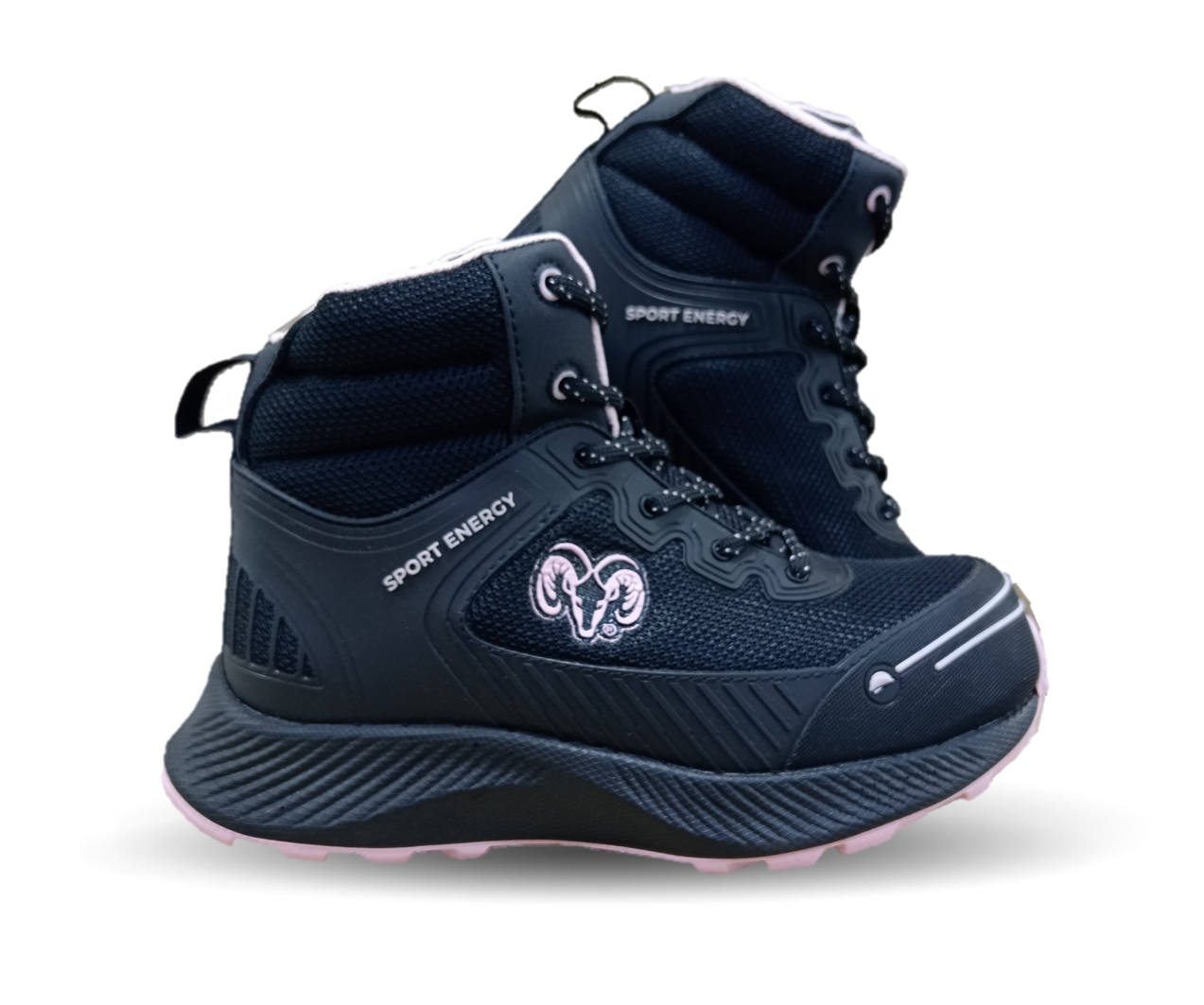 Botas Industriales y Casuales con casco dieléctrico Ram 9619 Negro/Rosa para mujer