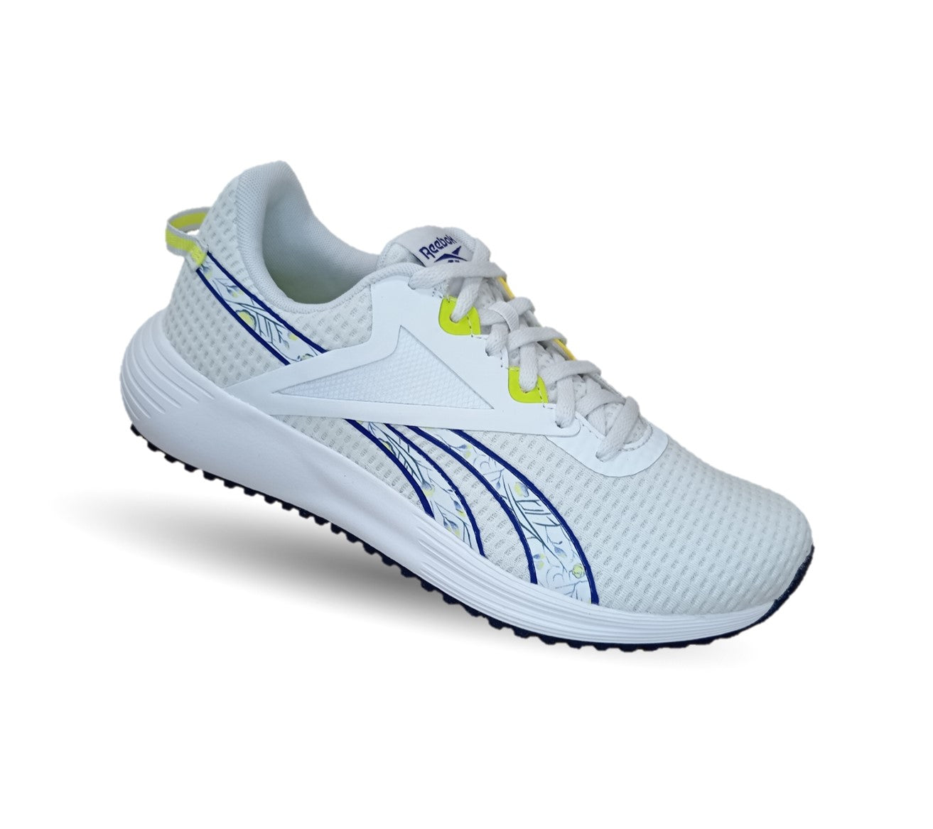 Tenis Deportivo Reebok 3978 Blanco/Marino/Amarillo para mujer
