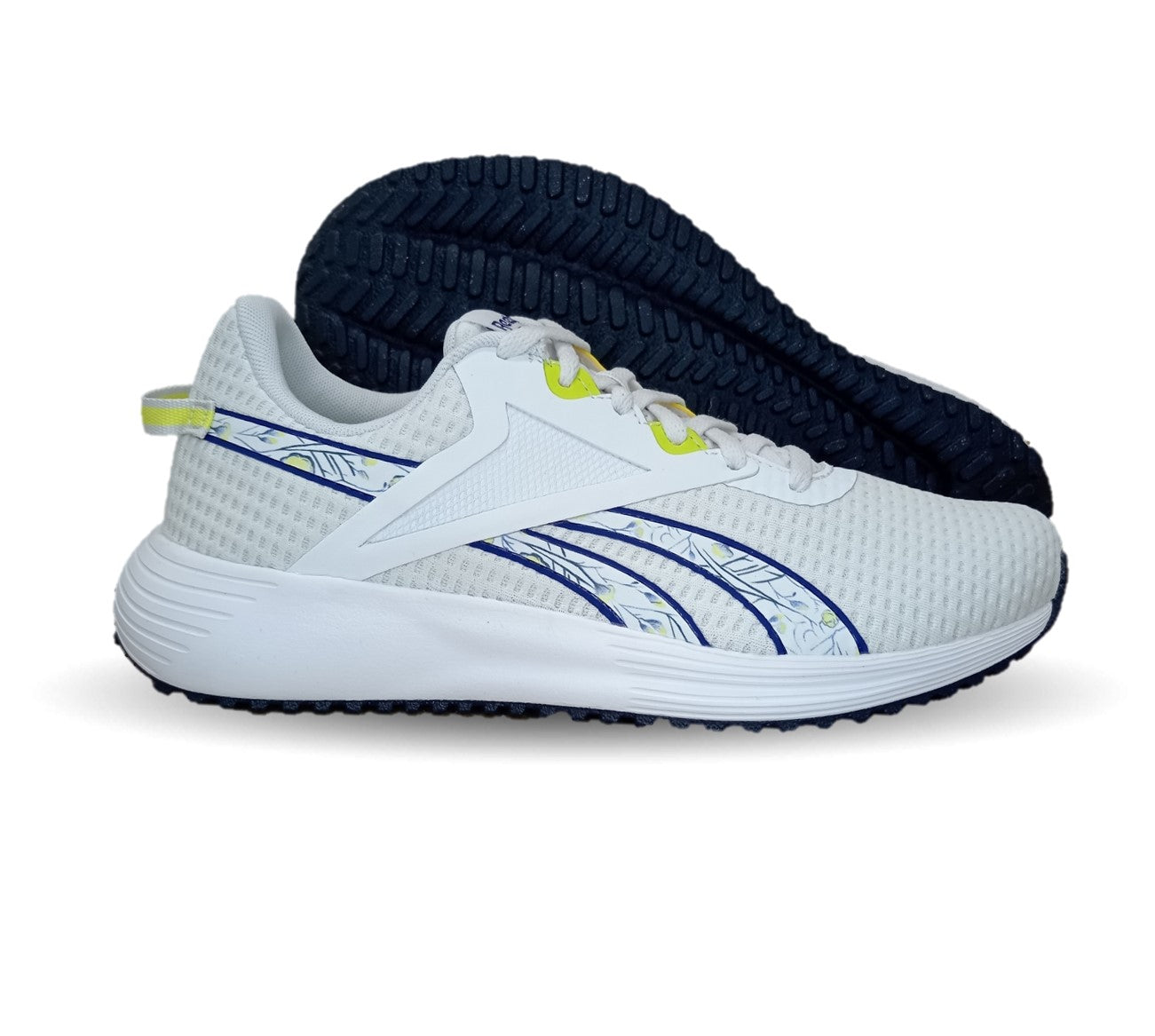 Tenis Deportivo Reebok 3978 Blanco/Marino/Amarillo para mujer