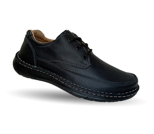 Zapato Casual de piel Riveello 100 Negro para hombre