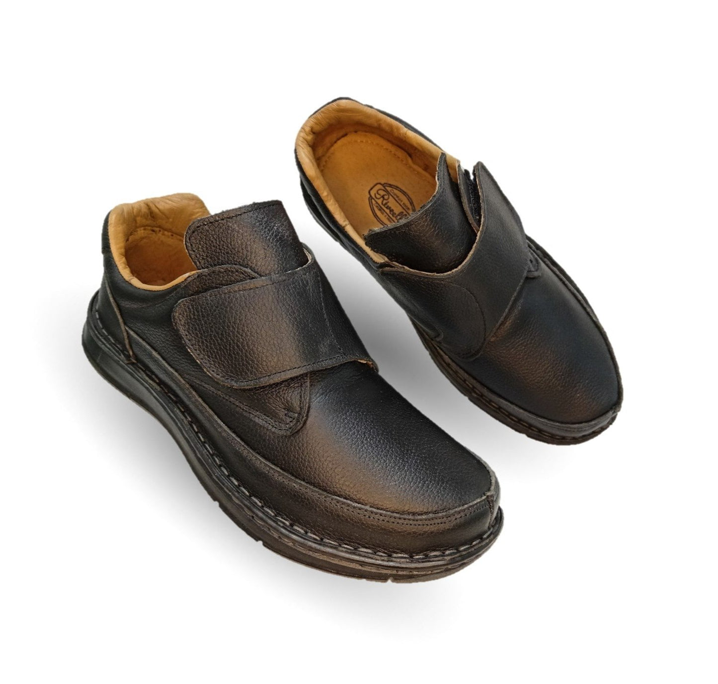 Zapato Casual de piel Riveello 104 Negro para hombre